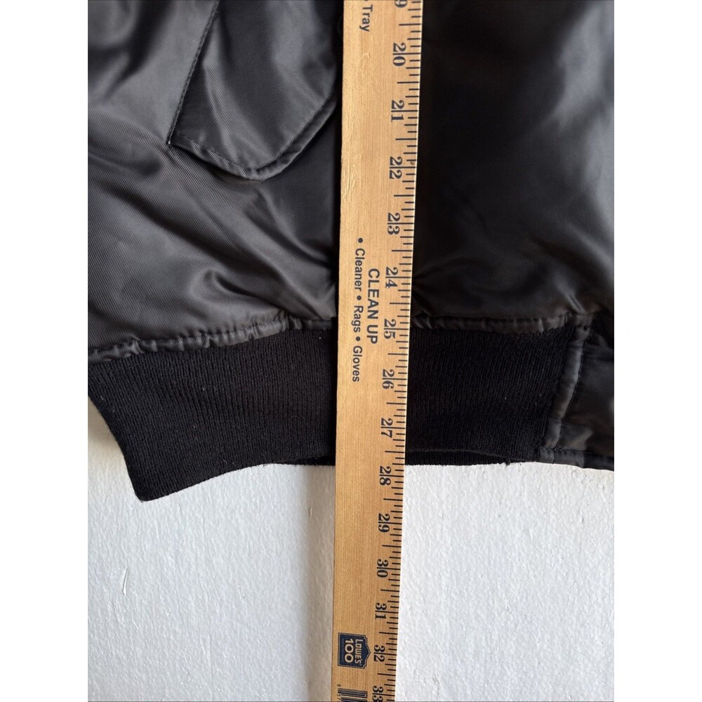 Rothco Boeing MA-1 Bomber Jacket Men’s 2XL Black Nylon MIL-J-6141 Orange - Picture 11 of 11
